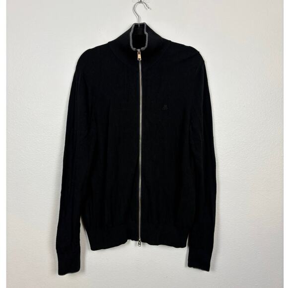 Marc O'Polo Responsible Wool Knit High Collar Full Zip Cardigan Jacket Large - Picture 2 of 7